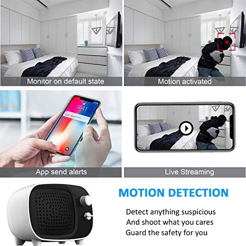 SpyCameraWiFiHiddenCameraBluetoothSpeaker, 1080P Nanny/Child/Pet