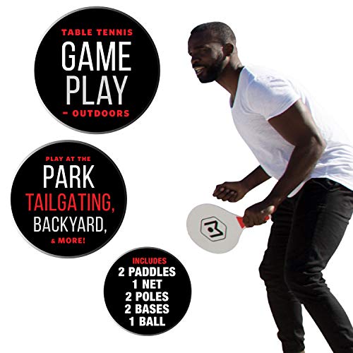 Wicked Big Sports Paddle Battle Giant Outdoor Ping Pong and Pickle Ball Set - Image 2