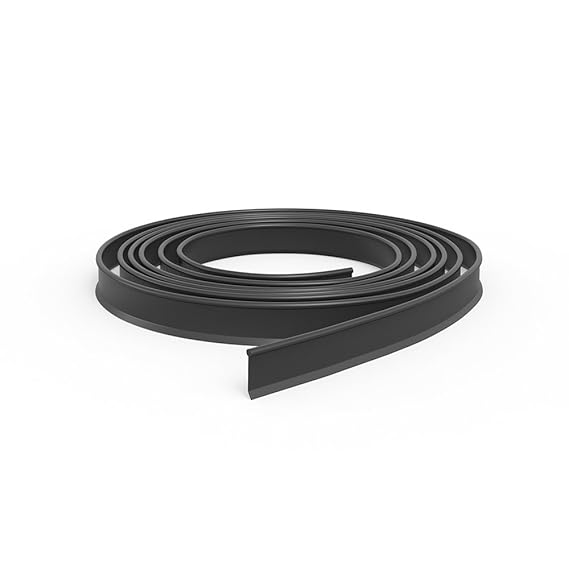 Vicco Rasenkante 10 m Kunststoff Beetumrandung Beeteinfassung Mähkante 11 cm Hoch Stadtpark (Schwarz)