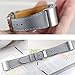 bayite Leather Bands Compatible with Fitbit Charge 2, Replacement Accessories Straps Women Men, Smoke Gray