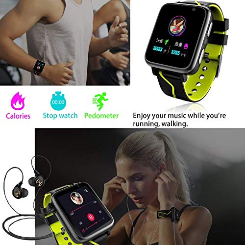 Kids Smart Watch with MP3 Player, Student Music Smartwatch Phone with 2 Way Calls LBS Tracker Camera SOS Flashlight Alarm Clock Sport Wristband Birthday Gifts Watches Compatible with Android iOS