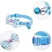 Jetloter 12 Pcs /Set Soft Nylon Puppy Cat Id Collar Adjustable Whelping Litter Bow Ties Collars with Bell