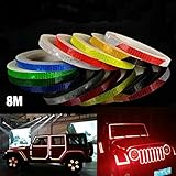 AM Safety Reflective Warning Lighting Sticker Adhesive Tape Roll Strip. for Beautify Bicycle Bike Decoration