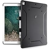 Poetic Quarterback iPad Pro 12.9 Rugged Case Cover with Heavy Duty Protection and Stylish PC+TPU Hybrid Case for Apple iPad Pro 12.9 (1st Gen 2015) / iPad Pro 12.9 (2nd Gen 2017) Black