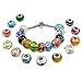 TOAOB 50pcs Lampwork Beads Assorted Large Hole 14mm for Ladies European Snake Charm