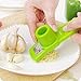 Longay Multifunction Stainless Steel Pressing Garlic Slicer Cutter Shredder Kitchen Tool (Green)