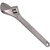 WEDO 4" Adjustable Wrench, Stainless Steel Adjustable Spanner, Professional Spanner, Wrench, Precision Milled Jaws for Max Gripping Power, Anti-Corrosion,High Strength, Length 100mm