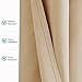 RYB HOME Outdoor Curtains for Patio - Waterproof & Sunlight Block Out Insulated Privacy Indoor Outdoor Curtains for Front Porch Garden Backyard, 1 Panel, 52 inch Wide x 95 inches Long, Cream Beige