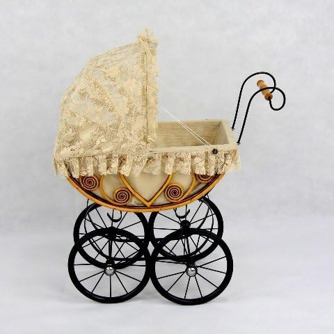 Regal Doll Carriages P491 Eleanor Wicker Heirloom Doll Carriage Buggy Stroller Pram