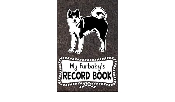my fur baby record book