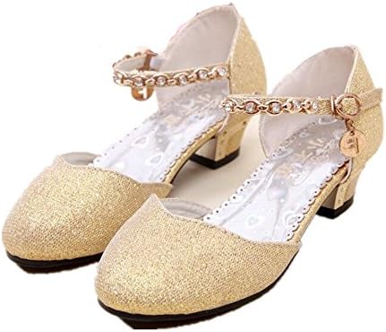 Girls Shoes Children's Sequins Shoes Enfants 2018 Baby Girls Wedding Princess Kids High Heels Dress Party Shoes for Girl Dance Shoe