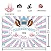 Funnytree 7x5ft Touchdowns and Tutus Gender Reveal Backdrop Girl or Boy Pink Blue Baby Shower Photography Background Football Ballet Stars Invitation Party Decoration Cake Table Banner Photobooth