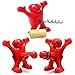 Wine Bottle Opener and Stopper Set - Funny Man Novelty Wine Corkscrew, Wine Stopper, Beer Bottle Opener,Perfect Gag Gift for Wine/Beer Lovers (Set of 3)