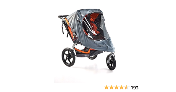 bob weather shield for single swivel wheel strollers