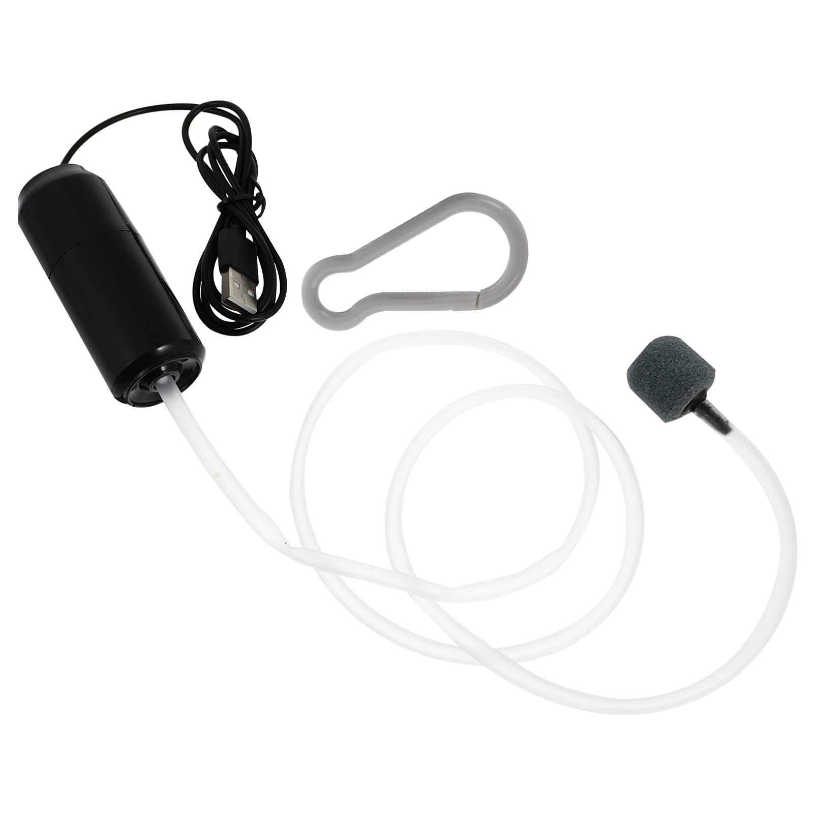 iplusmile Aquarium Air Pump, Aquarium USB Air Pump Ultra Quiet for Fish Tank with Hanging Buckle and Check Valve