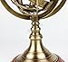 Nagina International Antique Vintage Zodiac Armillary Brass Sphere Globe Wooden Display | Pirate's Antique Ship Decor (Medium, Antique Brass)