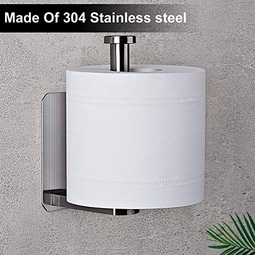 Nolimas Self Adhesive Toilet Paper Holder SUS 304 Stainless Steel No Drilling Bathroom Kitchen