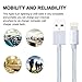Lightning Cable -2 Pack 10 Feet iPhone Extra Long Nylon Braided Lightning USB Charging Cable Cord Cable for iPhone 7 Plus 6S Plus 6 Plus SE 5S 5C 5, iPad Mini Air / Pro, iPod -Silver
