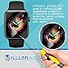 ILLUMI AquaShield Screen Protector Compatible with Apple Watch (42mm,Compatible with Series 1,2,3)(6-Pack)(Full Coverage) No-Bubble High Definition Clear Flexible TPU Film