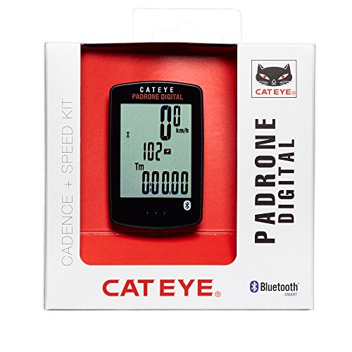 CAT EYE Padrone Digital Double Speed and Cadence Bike Computer, Black