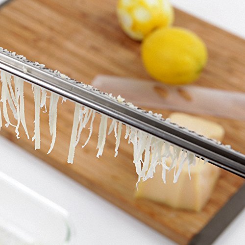 Premium Lemon Zester Tool, New Upgraded Cheese Grater, Perfect for Parmesan, Citrus, Chocolate, Fruits, Vegetables, Dishwasher Safe By HAOZAN. (Zester +Brush +Protector) - Thumbnail 3