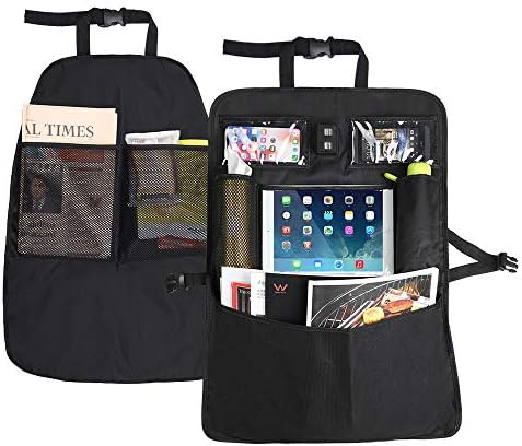 Liantral 新作送料無料 キックマット 車後部座席プロテクター カーシートカバー 複数のオーガナイザー収納ポケット付き 子供 Lサイズ 幼児 すべての車用 2個パック 赤ちゃん用