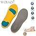 WOBAOS Sport Running Orthopedic Silica Gel Shoe Insole Pads Inserts Pain Relief