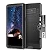 Vmini Samsung Galaxy Note 8 Case, Note 8 Shockproof Case with Slim Dual Layer Wallet Design and Card Slot Holder, Drawing Cover Design, Black