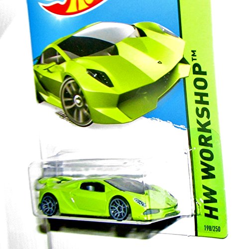 Hot Wheels 2015 HW Workshop Lamborghini Sesto Elemento 198/250, Lime Green