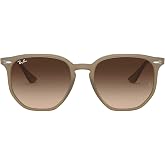 Ray-Ban RB4306 Hexagonal Sunglasses for Men for Women | In Opal Grey, Black &amp; Light Havana. Polarized options available.