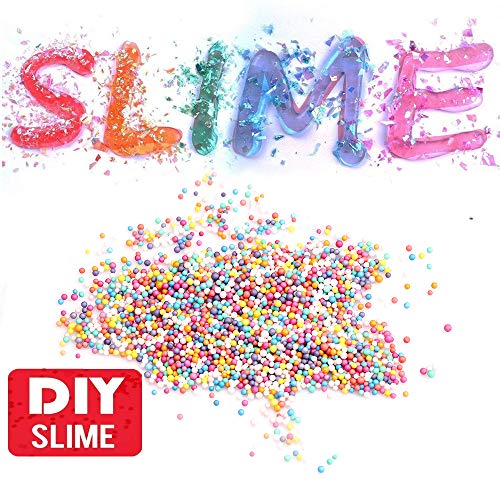 Slime Supplies Kit, 58 Pack Slime Beads Include Foam Balls, Fishbowl Beads, Glitter, Fruit Slices, Rainbow Pearls, Sugar Paper, Slime Tools for Making Art DIY Craft - Make Your Party Decoration (58) - Thumbnail 5