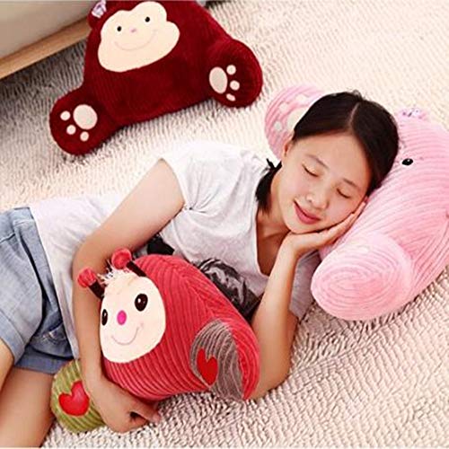Backrest Pillow – Stuffed Sitting Support Bed Pillow with Arms for Comfort while Reading & Relaxing Chair Car Seat Sofa Rest Cushion - Thumbnail 3