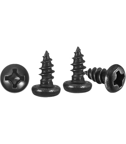 50 Vis Auto-taraudeuses M5 X 20mm Hexagonales - Acier Carbone, Pour Bois Et Métal