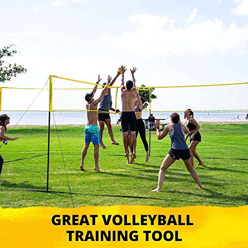 4Way Volleyball Net with Carrying Backpack & Ball 4 Square