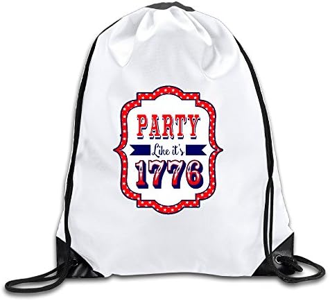 PARTY LIKE ITS 1776 198 Cool Drawstring Backpack Drawstring Bag
