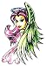 Angelic Chick Temporary Body Art Tattoos 2.5" x 3.5"