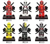 NW® 6pcs Deadpool Building Block Marvel Super Heroes Avengers Bricks Toys For Children Compatible With figure Free Marvel Sticker collection from NW Store(Without Original Box)
