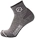 CloudLine Merino Wool Running Socks for Men and Women - Full Cushion, Anti-Blister, Moisture Wicking, Made in USA - Granite, Size Large, 1 Pair