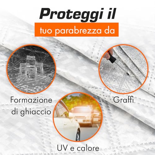 Upgrade4cars Windscreen Cover for Summer Car | Tarpaulin 145 x 100 cm | Anti-UV Protection Cover