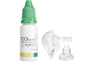 Co2 Monitor, Co2 Detector, Fish Tank CO2 Monitor, Aquarium Co2 Monitor Checker, Carbon Dioxide Precise Monitor Glass Drop Che