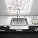 Vigo VGR3320C 33 Inch Farmhouse Apron Front 16 Gauge Single Bowl Stainless Steel Kitchen Sink, Commercial Grade Sink with Rounded Corners and SoundAbsorb Technology