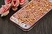 Iphone SE Case, A-Focus Rose Gold Luxury Bling Glitter Bumper Clear Transparent Soft Gel TPU Case with Colloid Infused Glitter Stars + Glass Screen Protector for Iphone 5 / 5s / SE ( Rose Gold )
