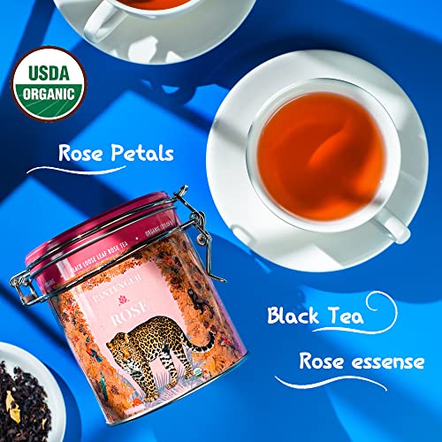 Organic Rose Tea Loose Leaf 3.5 OZ Finest Moroccan Rose Petals and