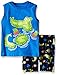 Kids Headquarters Little Boys' Toddler 2 Piece Set- Graphic Tank Top with Swim Short, Blue, 3T