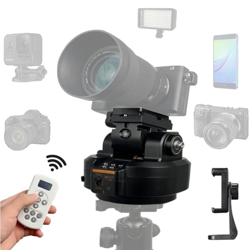 ZIFON YT2000 Tripod Camera Panorama Head AI Face Tracking AB Point Dual Upgraded Model 2kg for Gopro LED Light Smartphone SLR Cameras Tripod Head Pan Head. — image 1