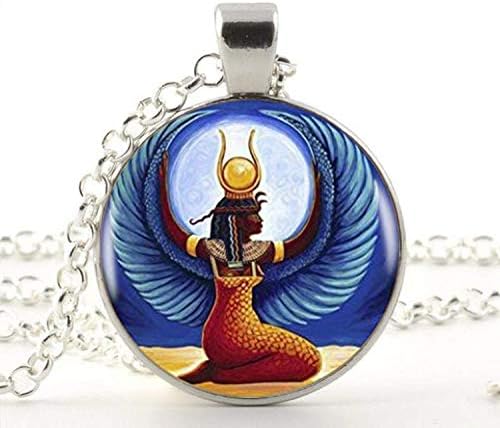 Egyptian Goddess Pendant Necklace,for Women Dress Jewelry
