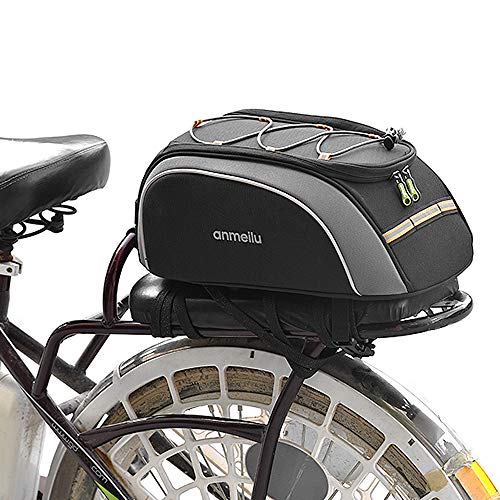 Lixada Bike Trunk Bag Bicycle Rack Rear Carrier Bag 7L Water Resistant
