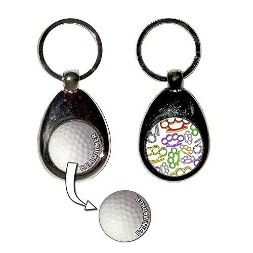 Knuckle Duster Pattern - Golf Ball Marker Key Ring