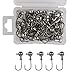 Goture Jig Hooks Set Kit With Fishing Tackle Box Fish Head Hooks (1.5g 50PCS)