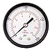 DuraChoice 2" Dial Utility Pressure Gauge, Water Oil Gas, 1/4" NPT Center Back Mount, Black Steel Case, 0-200 PSI primary